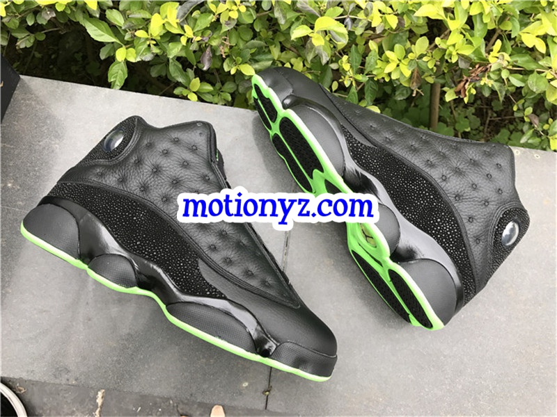 Authentic Air Jordan 13 Retro Black Green